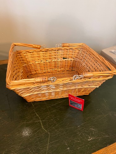 Wicker basket with - wicker, handle