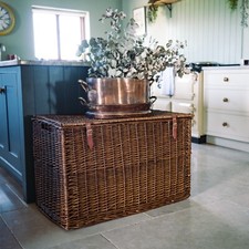 Distilled Brown Wicker Storage
