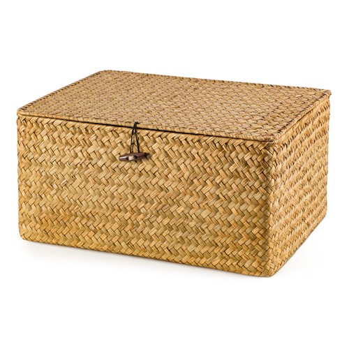 Seagrass storage hamper with - seagrass,