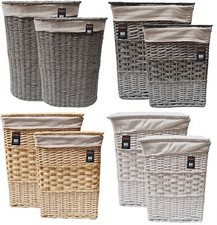 Wicker Laundry Basket With