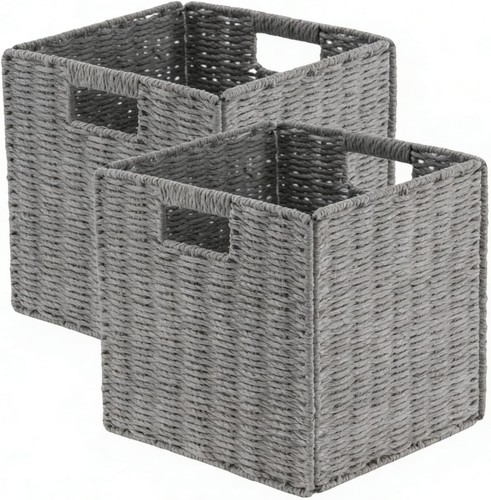 Pack faux wicker storage - faux,