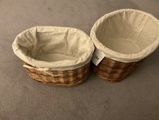 SET OF 2 JOHN LEWIS LINED OVAL