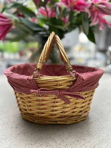 Honey wicker shopper shopping - honey,