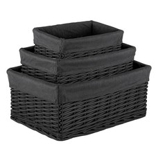 Wicker Storage Baskets With